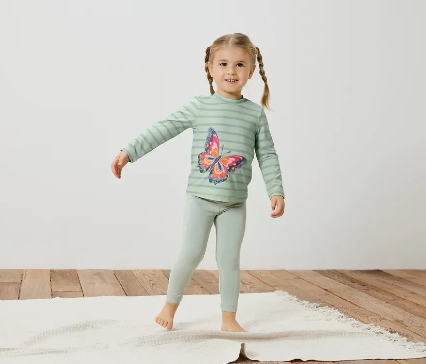 Kinder-Shirt mit UV-Schutzfaktor 50+, Schmetterling