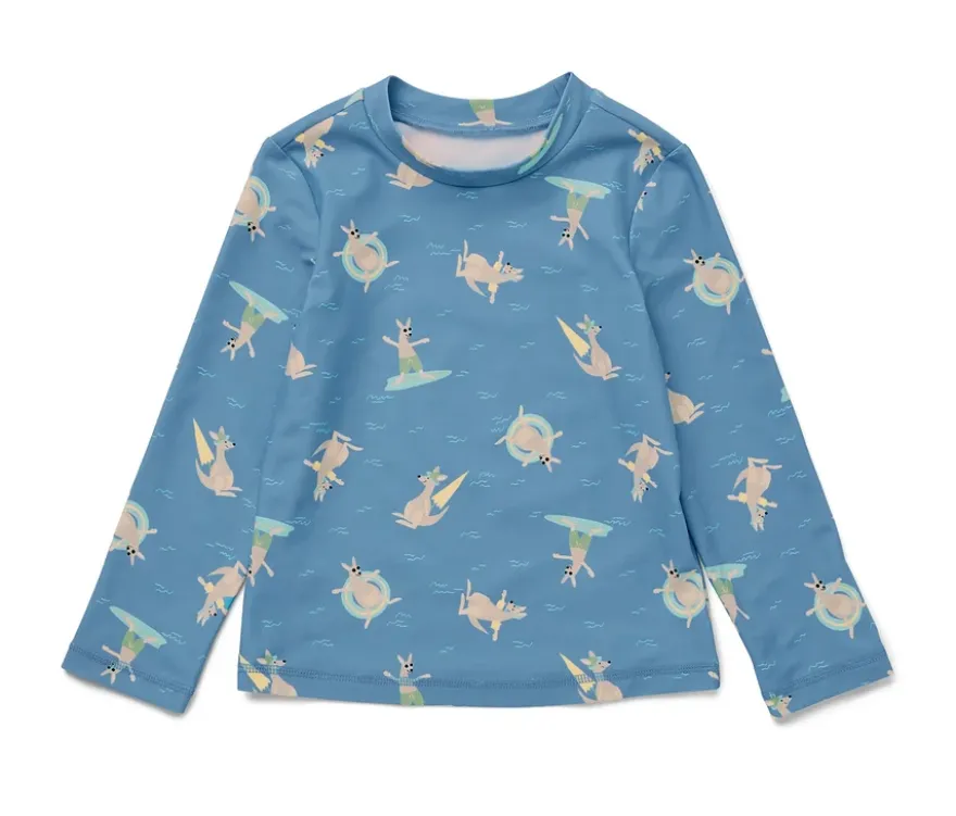Kinder-Shirt mit UV-Schutzfaktor 80, Känguru