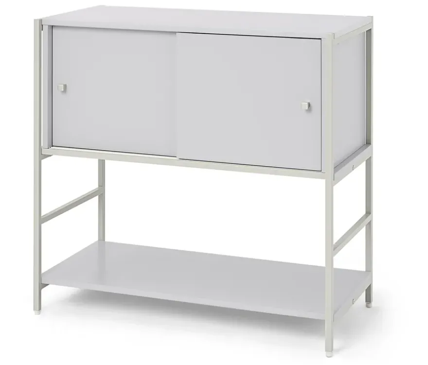 Kindersideboard »GRADE« mit Schiebetüren, grau