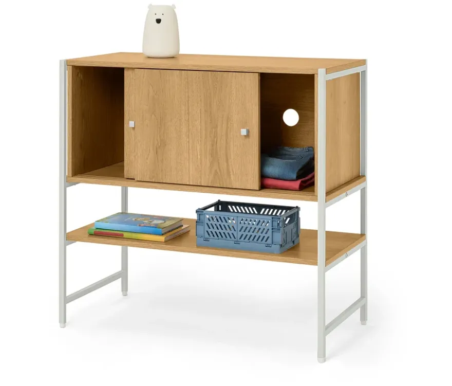 Kindersideboard »GRADE« mit Schiebetüren, holzoptik