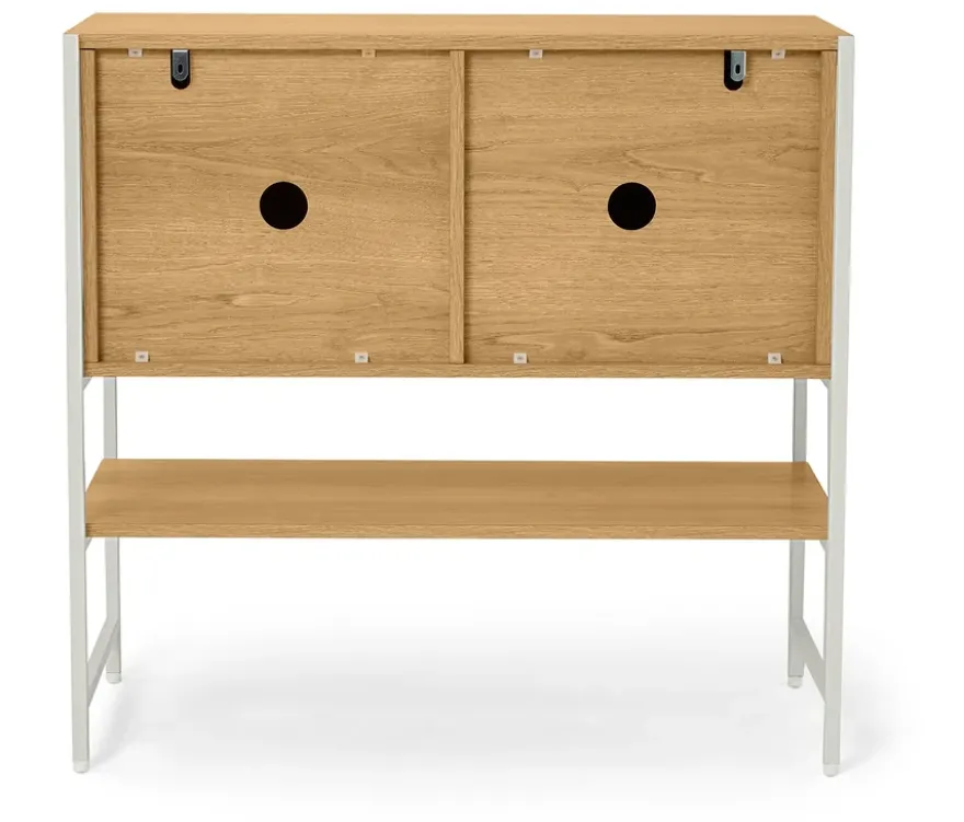 Kindersideboard »GRADE« mit Schiebetüren, holzoptik