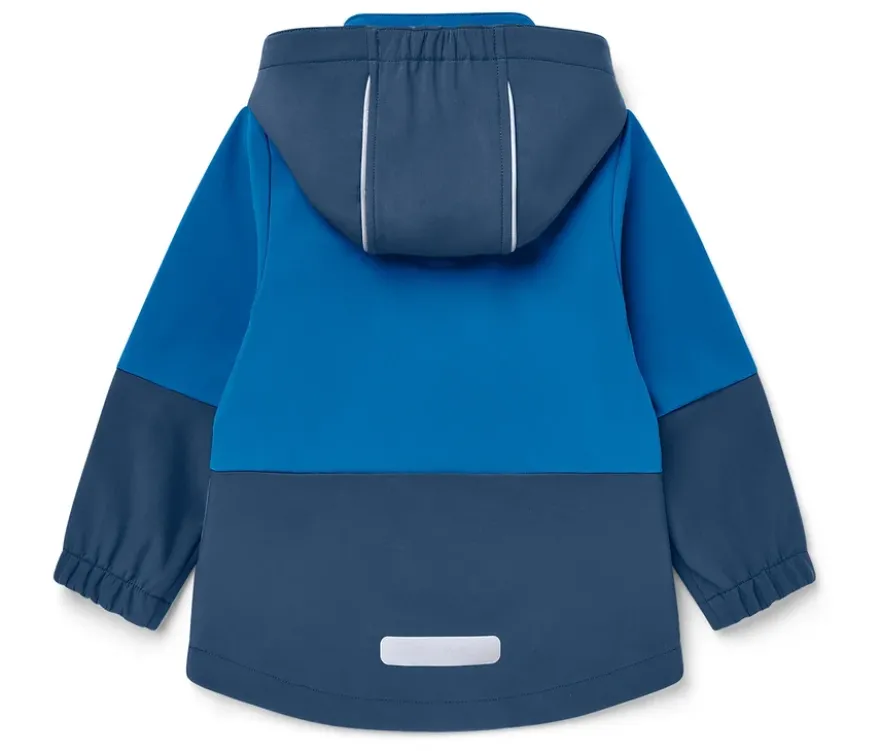 Kinder-Softshelljacke mit Farbwechsel bei Regen
