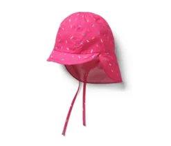 Kinder-Sonnenmütze mit UV-Schutzfaktor 80, pink