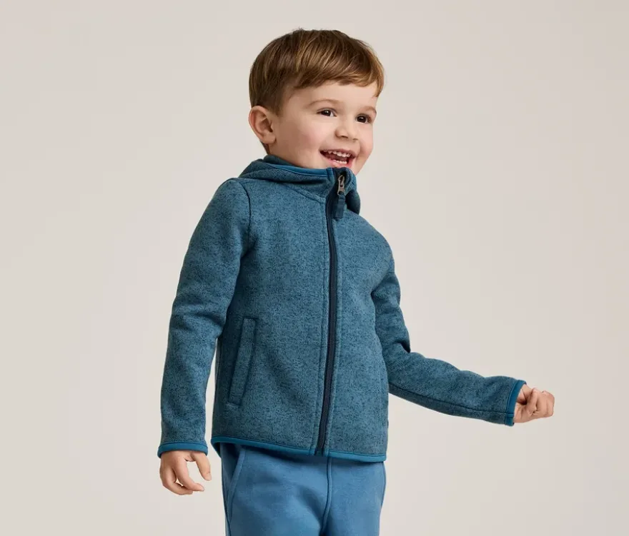 Kinder-Strickfleecejacke