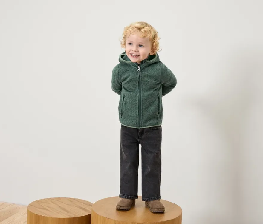 Kinder-Strickfleecejacke