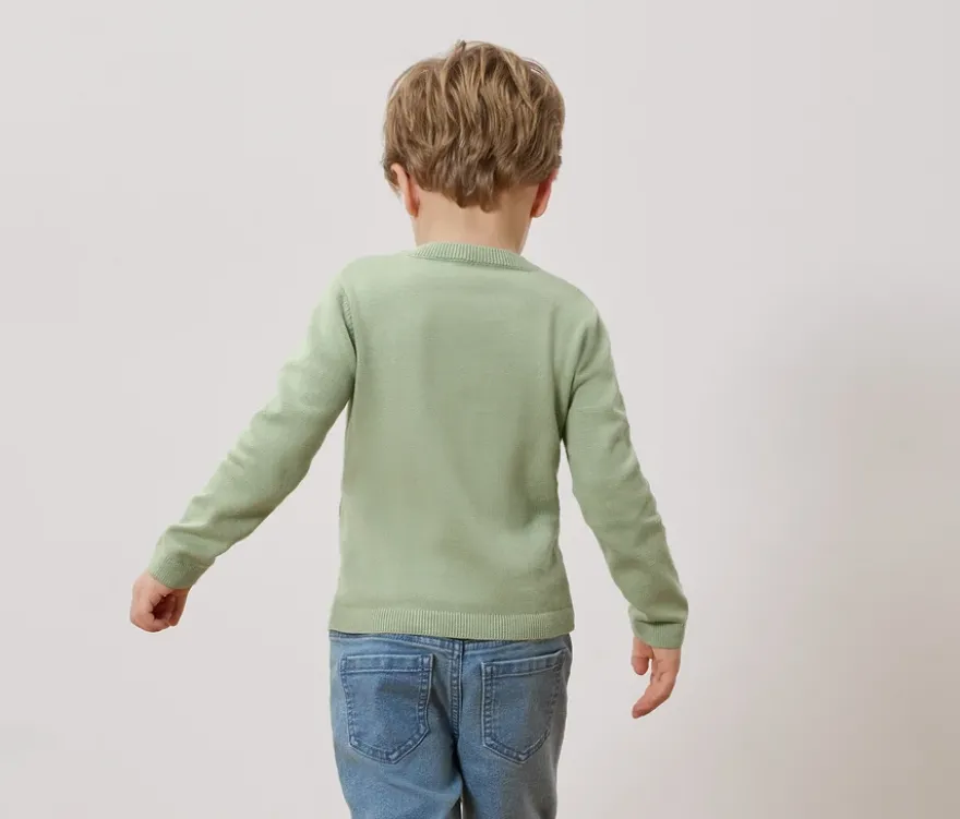 Kinder-Strickjacke mit Applikation
