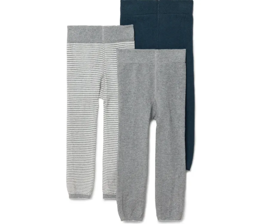 3 Kinder-Strickleggings