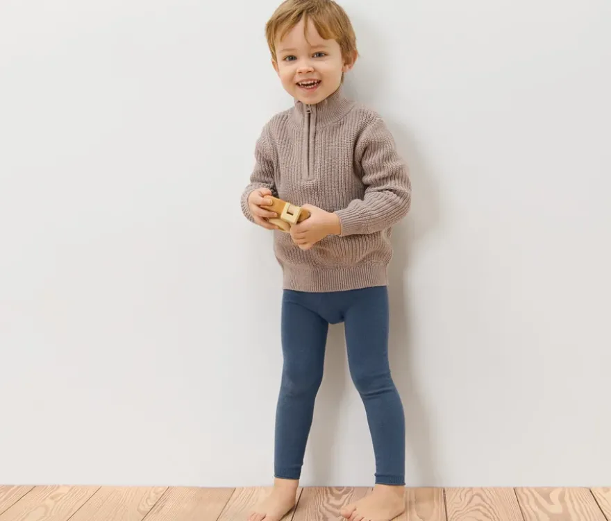 3 Kinder-Strickleggings