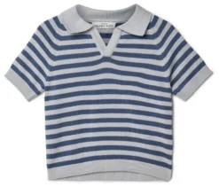 Kinder-Strick-Poloshirt