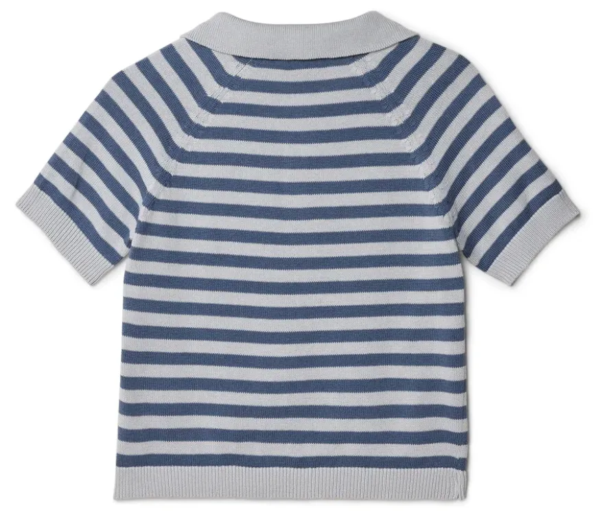 Kinder-Strick-Poloshirt