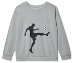 Kinder-Sweatshirt im Fußballdesign