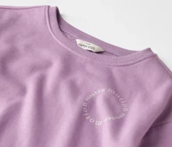 Kinder-Sweatshirt mit angerauter Innenseite, lavendel