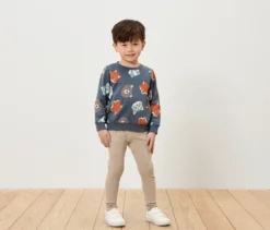 Kinder-Sweatshirt mit angerauter Innenseite, blau