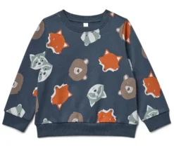 Kinder-Sweatshirt mit angerauter Innenseite, blau