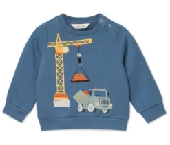 Kinder-Sweatshirt mit angerauter Innenseite, Kran