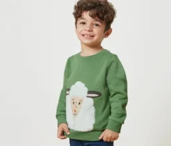 Kinder-Sweatshirt mit angerauter Innenseite