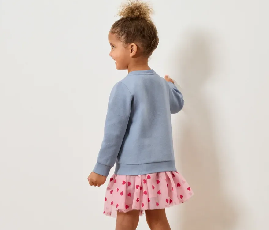 Kinder-Sweatshirt mit angerauter Innenseite, Schmetterling