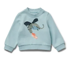 Kinder-Sweatshirt mit angerauter Innenseite, Drache