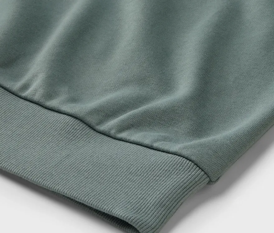 Kinder-Sweatshirt mit Frottee-Schriftzug