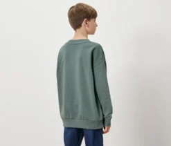 Kinder-Sweatshirt mit Frottee-Schriftzug