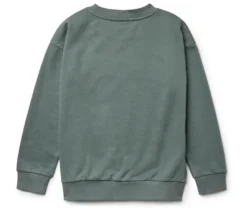 Kinder-Sweatshirt mit Frottee-Schriftzug