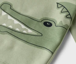 Kinder-Sweatshirt mit Krokodil-Print