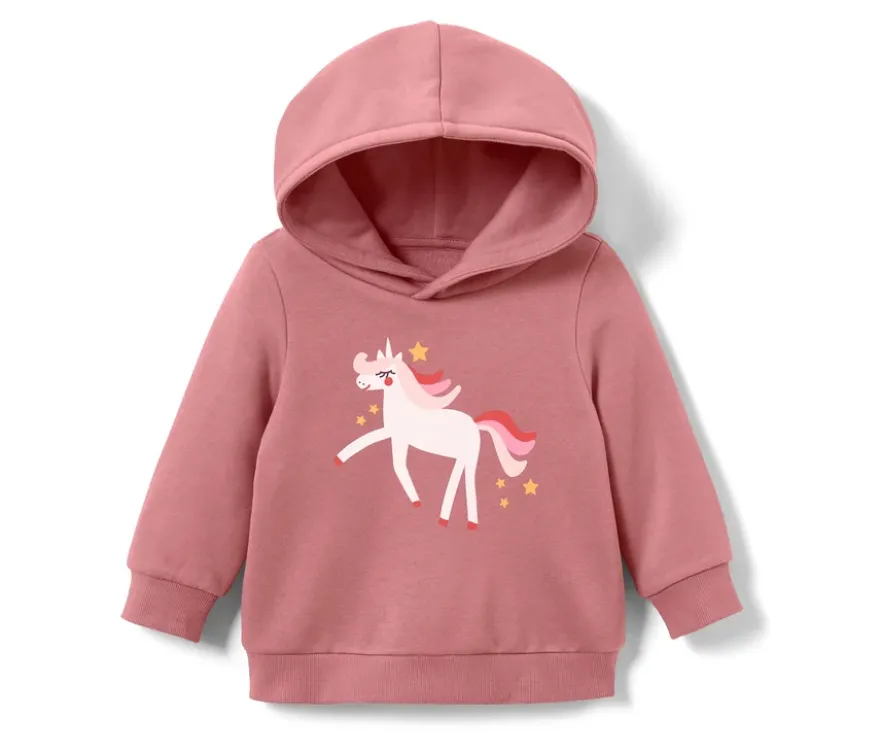 Kinder-Sweatshirt mit Wendepailletten, Einhorn oder Print (Gr. 86/92)