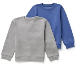 2 Kinder-Sweatshirts mit angerauter Innenseite