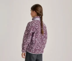 Kinder-Teddyfleecejacke, mauve