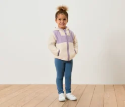 Kinder-Teddy-Jacke, lila
