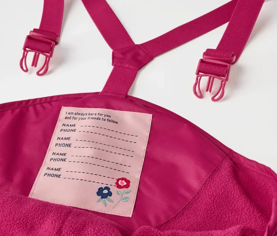 Kinder-Thermo-Regenhose, beere