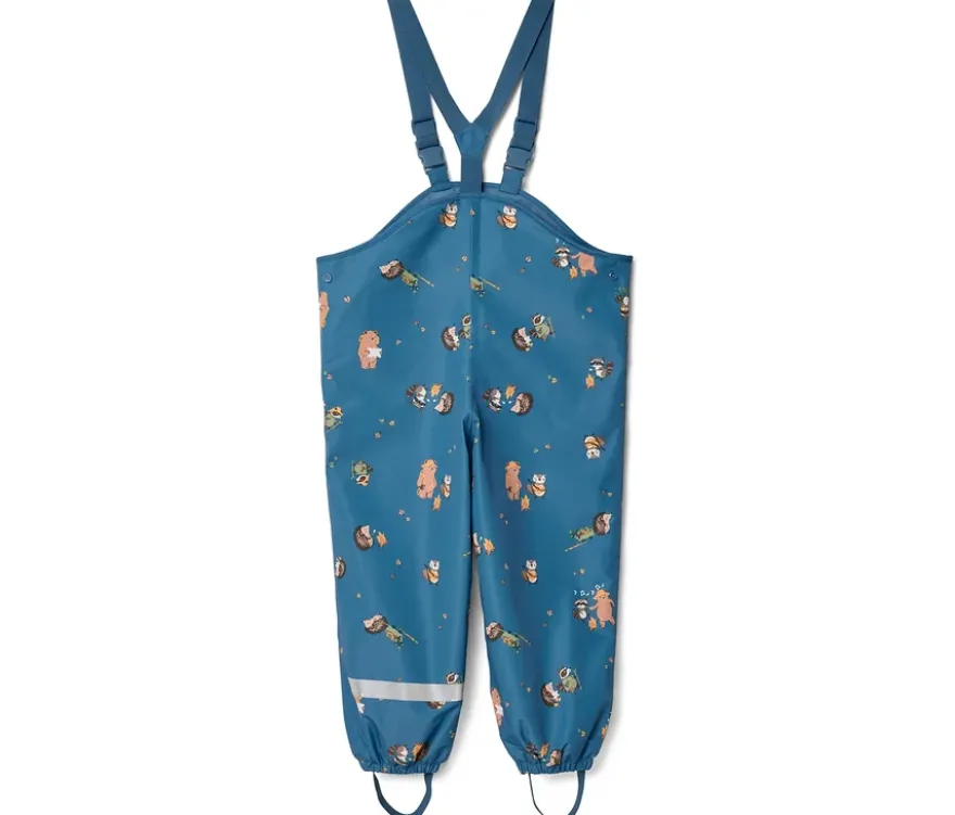 Kinder-Thermo-Regenhose mit Fleecefutter, Waldtiere