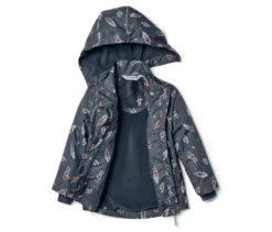 Kinder-Thermo-Regenjacke, dunkelblau