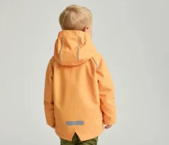 Kinder-Thermo-Regenjacke mit Fleecefutter