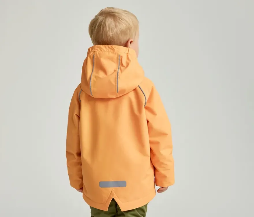 Kinder-Thermo-Regenjacke mit Fleecefutter