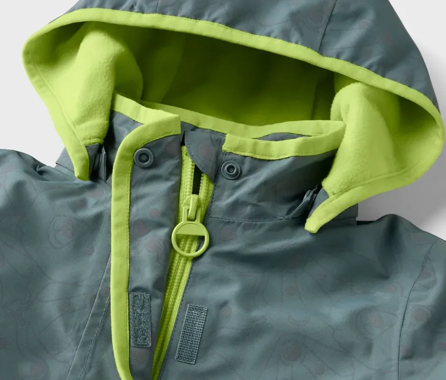 Kinder-Thermo-Regenjacke mit reflektierenden Elementen