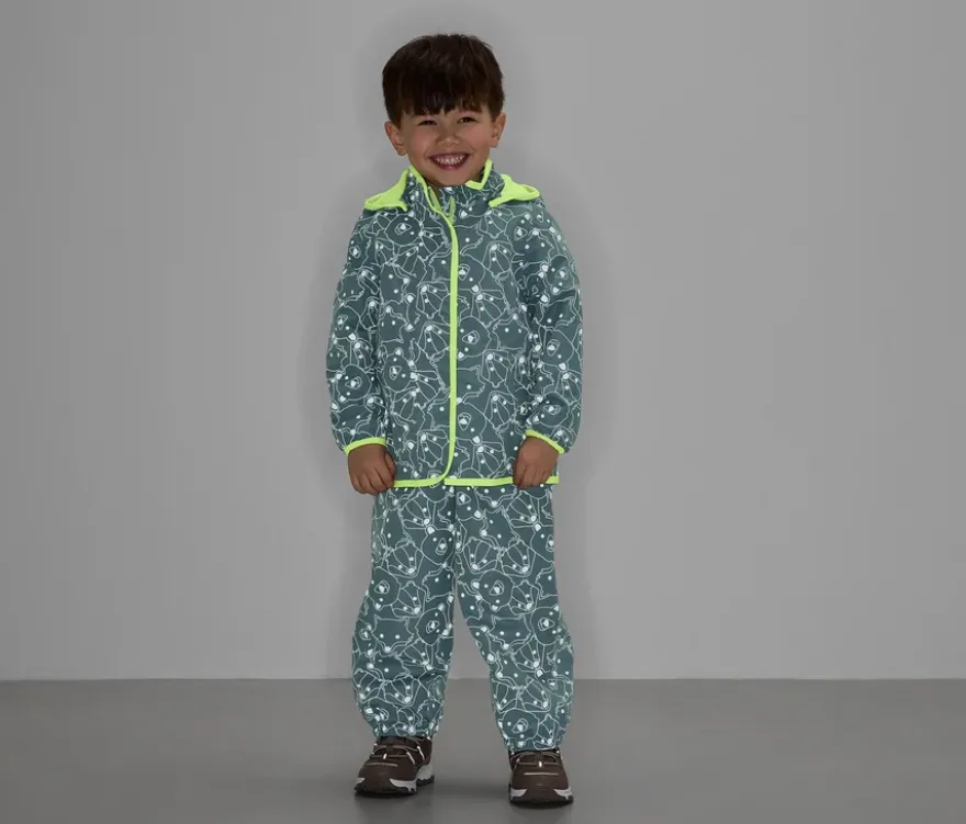 Kinder-Thermo-Regenjacke mit reflektierenden Elementen