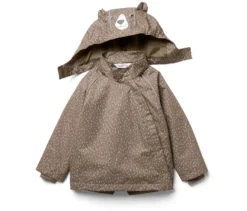Kinder-Thermo-Regenjacke mit Fleecefutter