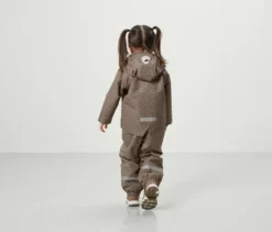 Kinder-Thermo-Regenjacke mit Fleecefutter
