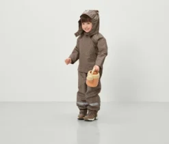 Kinder-Thermo-Regenjacke mit Fleecefutter
