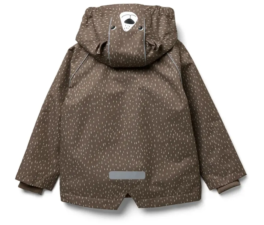 Kinder-Thermo-Regenjacke mit Fleecefutter