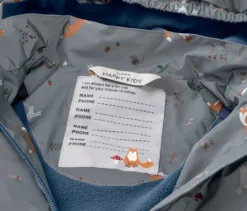 Kinder-Thermo-Regenjacke mit reflektierenden Elementen