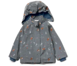 Kinder-Thermo-Regenjacke mit reflektierenden Elementen