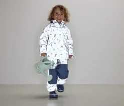Kinder-Thermo-Regenjacke mit reflektierenden Elementen