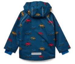 Kinder-Thermo-Regenjacke mit Fleecefutter, Monstertruck