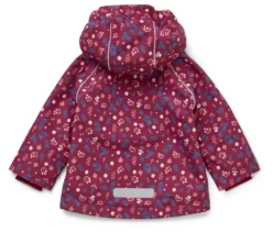 Kinder-Thermo-Regenjacke mit Fleecefutter, Blumen