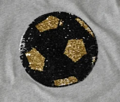 Kinder-T-Shirt mit Wendepailletten, Fußball