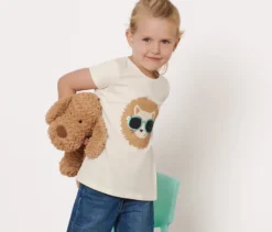 Kinder-T-Shirt mit Wendepailletten