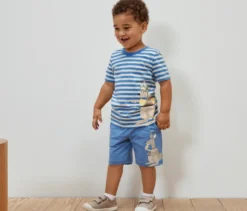 2 Kinder-T-Shirts mit Applikation