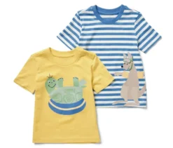 2 Kinder-T-Shirts mit Applikation